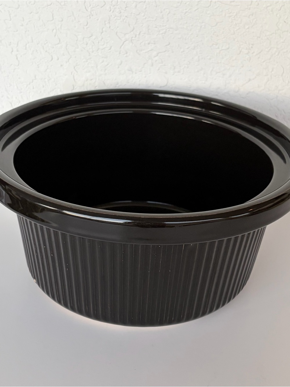 Rival Black Glazed Ceramic Slow Cooker Insert Bowl Replacement for Rival 3351